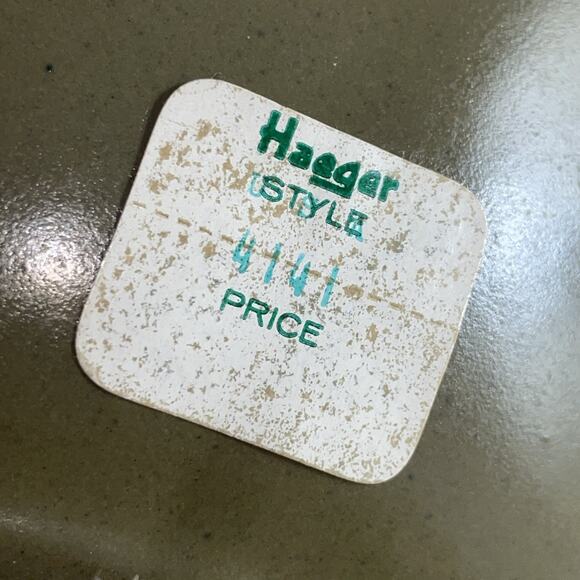 Vintage Royal Haeger Earth Wrap Art Pottery Pitcher No 4141 Olive Green Glaze - Picture 10 of 12